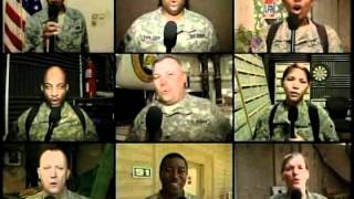 Service Members Sing the Star Spangled Banner for July 4th [upl. by Rese]