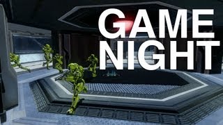 Game Night Halo 4  Flood on Deep Space  Rooster Teeth [upl. by Tennos980]