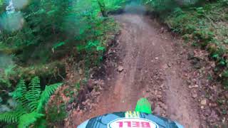 At Marienville trails in Pa kawasaki kdx200 2stroke dirtbike bikelife rider [upl. by Gwenneth]