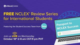 Free NCLEX Review Series for International Students Featuring the Student Success Team from IPASS [upl. by Camfort464]