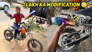 1 Lakh Ka Modification on Mini Dirt Bike 🔥 Big Surprise 😳 [upl. by Anselm]