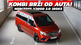 BRŽI OD VEĆINE AUTOMOBILA MERCEDES V300d 20l 250ks [upl. by Carolyn643]