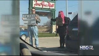 Panhandling picture goes viral [upl. by Aslam]