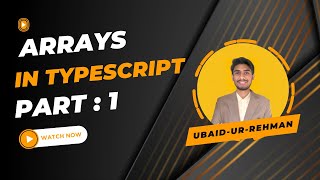 Arrays in Typescript  Part 1  Basic concepts of array  Ninja learners [upl. by Elleret]