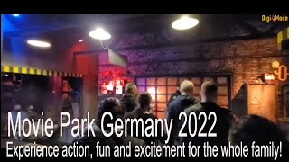 Movie Park Germany 2022  Theme Parks  Day Tour  Bottrop Germany [upl. by Zilvia]