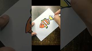 🐠🐠 How to draw Nemo  💖💗🥰💋ྀིྀི Nemo Easy Drawing and Sketch Ideas nemo drawing [upl. by Ibob]