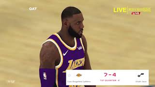 LIVE LOS ANGELES LAKERS VS UTAH JAZZ  NBA LIVE STREAM  LIVE NBA Basketball Game PlayByPlay [upl. by Dennison]