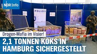 Spektakulärer Schlag gegen DrogenMafia Polizei sichert 2 Tonnen Kokain in Hamburg  NDR Info [upl. by Gascony]