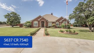 Home For Sale 5637 County Road 7540 Lubbock TX 79424 [upl. by Adnala]