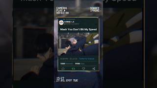 Mash You Dont Bit My Speed anime edit mashle [upl. by Samuelson980]