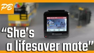 Transcend Drive Pro 230 Dash Cam  Hands On Review [upl. by Romulus]