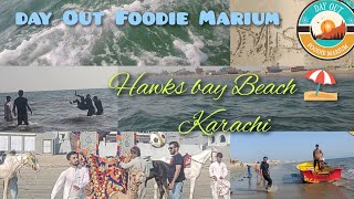 Hawksbay Beach Karachi  Day Out Foodie Marium [upl. by Ardnekal766]