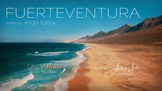 FUERTEVENTURA 4K Cinematic short film Aerial view from drone on the one of Canary Islands [upl. by Gierk]