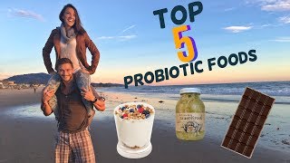 Top 5 Probiotic Foods Healthy Gut Shopping List Thomas DeLauer [upl. by Marlette]