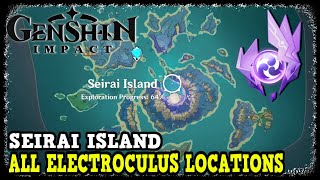 Genshin Impact Seirai Island All Electroculus Locations Inazuma 21 Update [upl. by Nal]