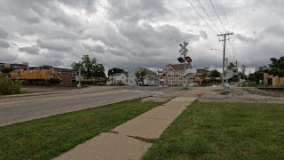 Washington St Wheaton IL Railroad Crossing [upl. by Ayekram]