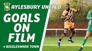 GOALS ON FILM  Biggleswade Town 21 Aylesbury United  Ken Feyi scores first goal since return [upl. by Bocoj]