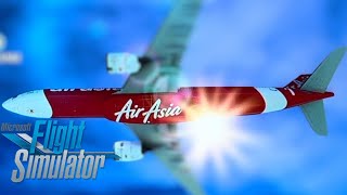 Air Asia MSFS FULL FLIGHT Kuala Lumpur➡️Singapore A330 [upl. by Bindman]