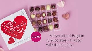 Personalised Valentines Day Gifts  Gettingpersonalcouk [upl. by Rech]