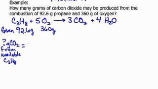 Limiting Reactant grams Method A [upl. by Carrissa]