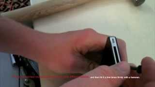 How to Remove An iPhone 4 Back With Out A Pentalobe Screwdriver [upl. by Deuno790]