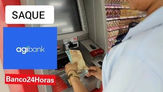 COMO FAZER SAQUE NO AGIBANK PELO BANCO 24 HORAS [upl. by Ilrak]