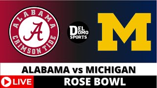 ALABAMA VS MICHIGAN LIVE  NCAAF Rose Bowl Game Score Radio JAN 01 2024 [upl. by Arema]