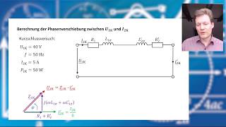 Übungsaufgabe  Transformator TErsatzschaltbild und Phasenverschiebung berechnen a828 [upl. by Einafpets]