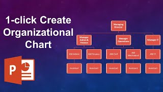 Auto create organizational chart  organizational hierarchy  organogram [upl. by Nibbor164]