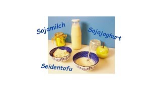 Ganz easy selbstgemacht Sojamilch Sojajoghurt Seidentofu [upl. by Somerset]