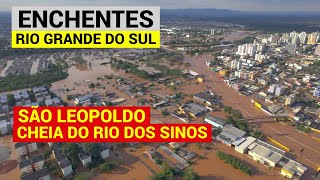 ENCHENTE  SÃO LEOPOLDO  RIO GRANDE DO SUL Imagens Aéreas Drone 050524 [upl. by Islek]