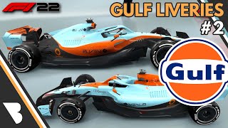 F1 22  GULF LIVERY IDEAS  2 [upl. by Ahseinet890]