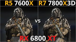 RYZEN 5 7600X vs RYZEN 7 7800X3D  Test in 10 Games  RX 6800 XT [upl. by Nnylakcaj660]