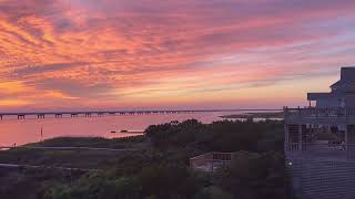 Blood Red Sunset Over Pamlico Sound in Rodanthe [upl. by Neelhtak]