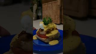 Lobster Benedict 🦞 homechef cookingathome breakfast brunch deliciousfood [upl. by Aiksas]