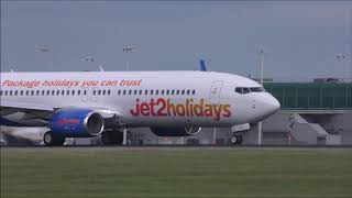 Planes taking off and landing at London Stansted STN  190618 [upl. by Levona941]