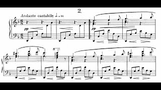 Alexeï Stanchinsky  Romance sans paroles n°2  Piano  Partition [upl. by Wilburt]