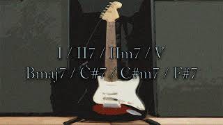 Jazz Backing Track in B Major  I II7 IIm7 V  🎵  Bmaj7 C7 Cm7 F7 [upl. by Ravert]