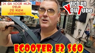 🇳🇱ECOOTER E2 S60 Belt Change Riem vervangen [upl. by Libove863]