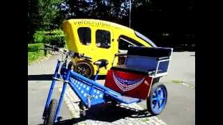 Trirota Electric  Rikscha Pedicab  Rickshaw by trirotabiz [upl. by Ahcsropal977]