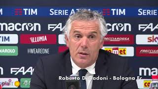 Donadoni commenta Bologna  Atalanta [upl. by Ramedlav582]