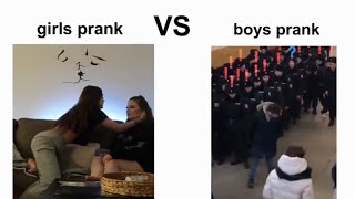 Girls Prank vs Boys Prank [upl. by Banquer809]