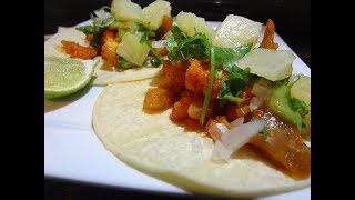 Tacos de Coliflor Adobada con Invitada Especial  Cauliflower Tacos Vegan Tacos Vegetarian Tacos [upl. by Rolf]