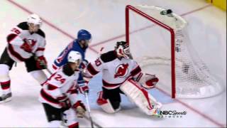 Marc Staal goal New Jersey Devils vs NY Rangers Game 2 51612 NHL Hockey [upl. by Camilo]