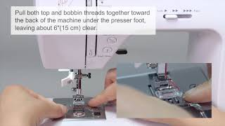 Uten Sewing Machine 2685A How to draw up bobbin thread to the top [upl. by Noelyn]