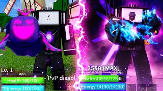 BEATING BLOX FRUITS AS TITAN TV MAN   LV 1 TO MAX LEVEL  AWAKEN V4 RACE CYBORG [upl. by Josephine]