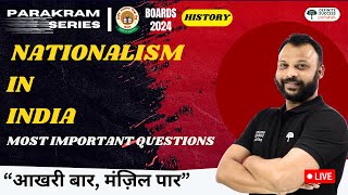 Nationalism in India Chapter 2  Class 10 History Most Important Questions  CBSE 202324 Vijay Sir [upl. by Orten553]