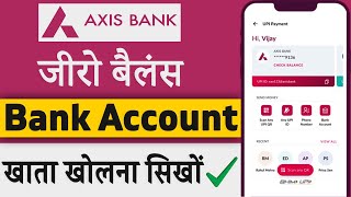 Axis Bank Zero balance Savings Account Opening Online Full Prosess  Axis Bank Amaze Savings account [upl. by Coletta932]