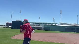 Boston Red Sox prospect Marcelo Mayer at spring training [upl. by Neumann]