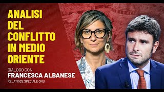 Analisi del conflitto IsraelePalestina dialogo con Francesca Albanese relatrice speciale ONU [upl. by Leveridge]